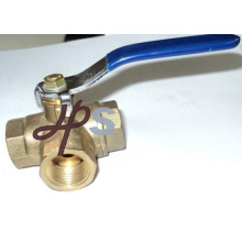 forged brass three way ball valve